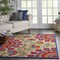 Homeroots 5 x 8 ft. Red & Multi Color Indoor & Outdoor Area Rug 384999 - alternate 5